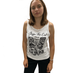 Tank Top JAYA THE CAT Palm Reader white