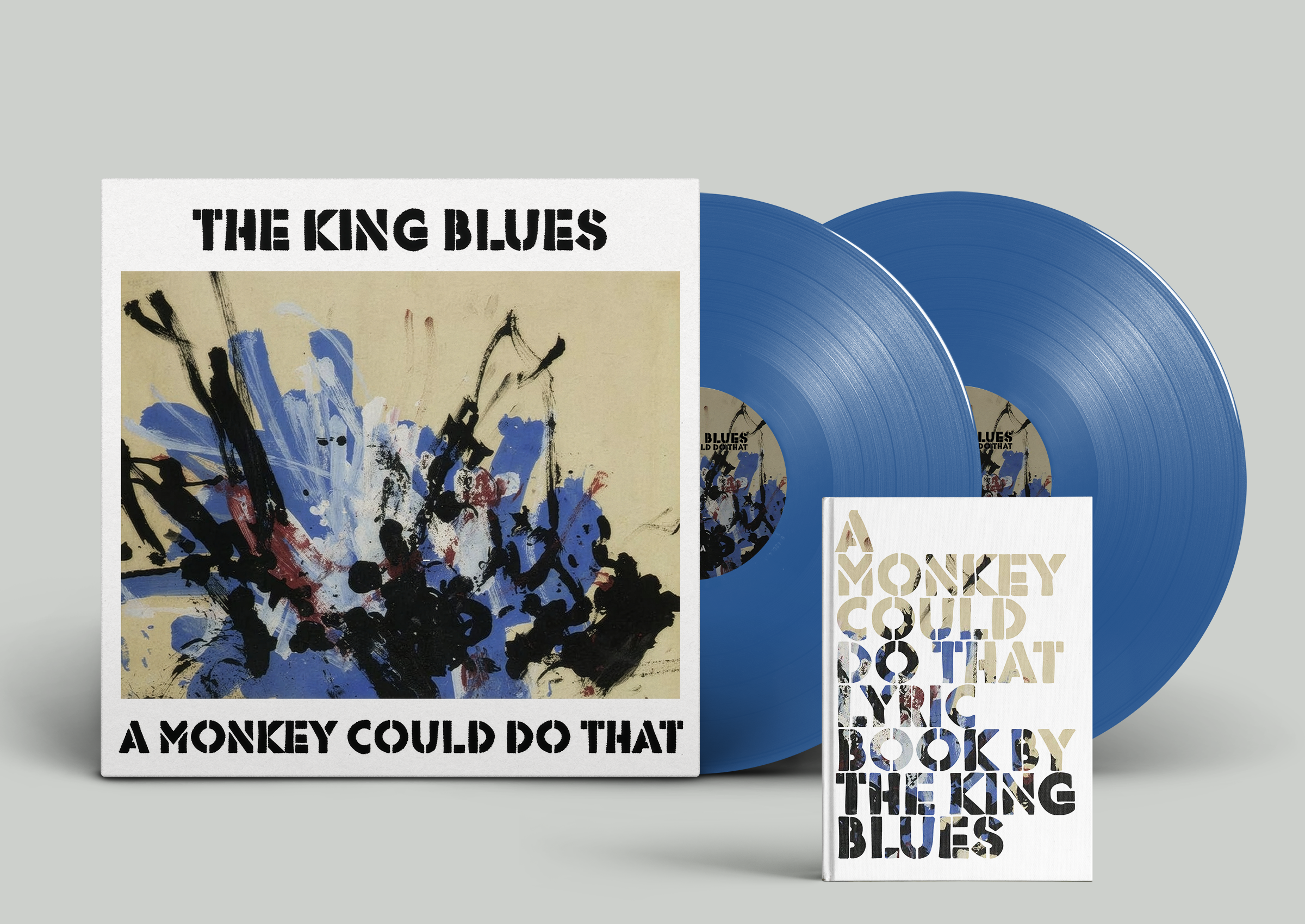 Doppel Vinyl 12" mit Lyric Book THE KING BLUES A Monkey Could Do That